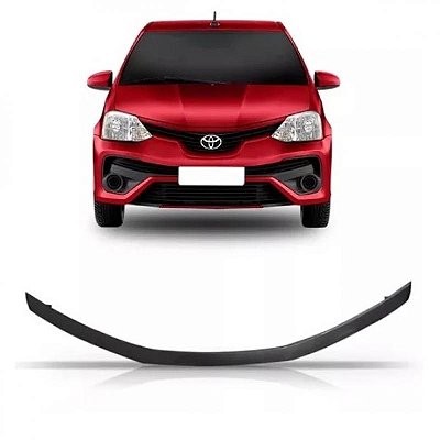 Moldura inferior do para choque da grade do radiador etios toyota de 2017 a 2021 superior preta