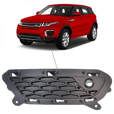 Grade para choque evoque land rover de 2016 a 2018 dianteira inferior lado esquerdo versão se com furo para sensor