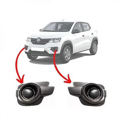 Grade para choque kwid renault de 2017 a 2022 dianteira lado esquerdo sem furo