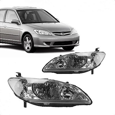 Farol civic honda de 2004 a 2006 lado esquerdo manual