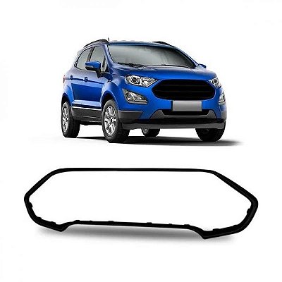 Moldura para choque da grade do radiador ecosport ford de 2018 a 2021 inferior preta
