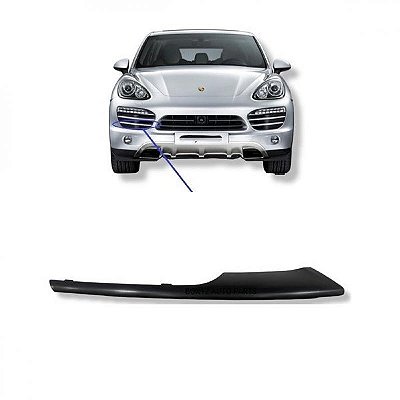 Moldura da grade do para choque cayenne porsche de 2011 a 2014 lado direito dianteiro inferior