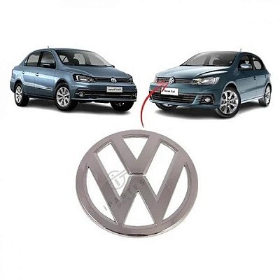 Emblema da grade do radiador gol saveiro voyage e fox volkswagen de 2016 a 2023 geração seis
