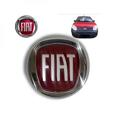 Emblema da grade do radiador uno fiat de 2011 a 2016 vivace