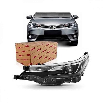Farol corolla toyota de 2018 a 2019 lado esquerdo altis elétrico com motor com projetor com LED
