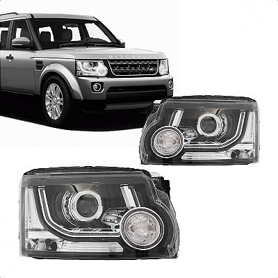 Farol discovery 4 land rover de 2014 a 2016 lado esquerdo com LED D3S 15 pinos