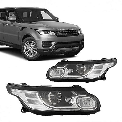 Farol range rover sport land rover de 2014 a 2018 lado esquerdo com LED D3S com reator