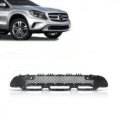 Grade do para choque gla 200 mercedes benz de 2014 a 2017 central advance com furo para sensor