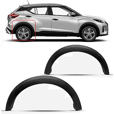 Moldura do vão do paralama kicks nissan de 2017 a 2021 traseira lado esquerdo
