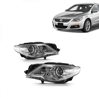 Farol passat versão cc volkswagen de 2009 a 2012 lado direito elétrico com motor e entrada para xenon