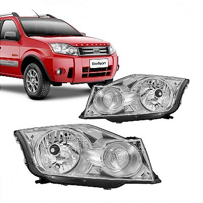 Farol ecosport ford de 2008 a 2012 lado esquerdo cromado