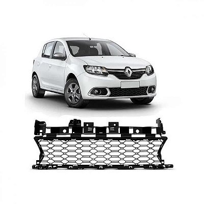 Grade do para choque sandero renault de 2014 a 2019 dianteira central