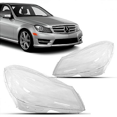 Lente de farol c180 mercedes benz de 2011 a 2014 lado esquerdo