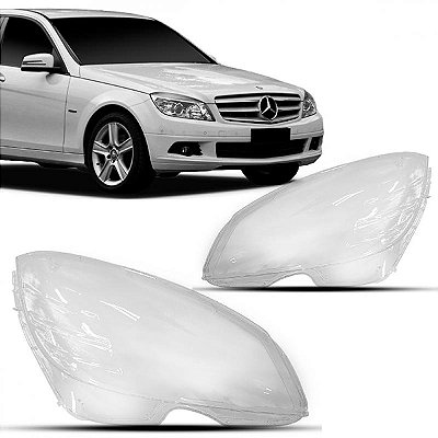 Lente de farol c180 mercedes benz de 2008 a 2010 lado esquerdo
