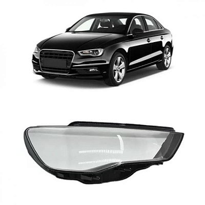 Lente do farol a3 audi de 2013 a 2016 lado esquerdo