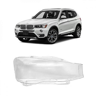 Lente de farol x3 bmw de 2015 a 2017 lado esquerdo