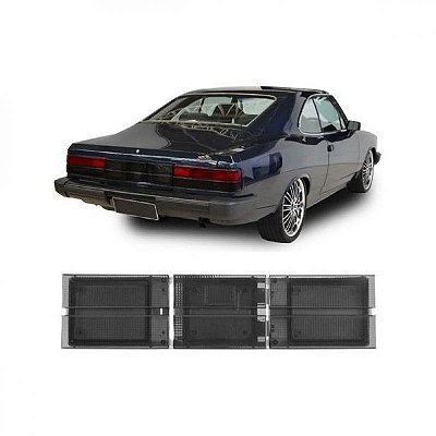 Aplique opala chevrolet de 1988 a 1992 traseiro fumê