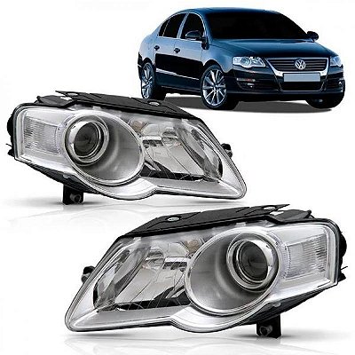 Farol passat volkswagen de 2006 a 2010 lado esquerdo elétrico sem motor