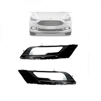 Grade do para choque fusion ford de 2017 a 2019 dianteiro lado direito preto piano
