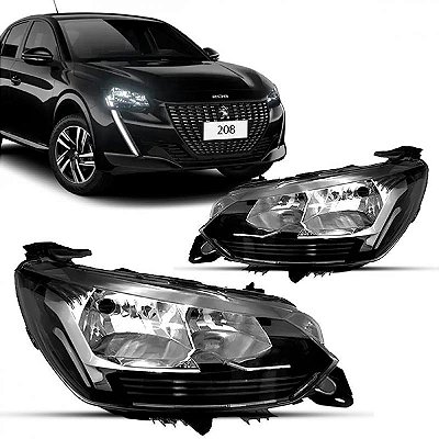 Farol 208 peugeot de 2020 a 2024 lado direito com 3 furos