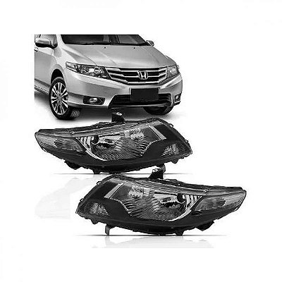 Farol city honda de 2009 a 2014 lado direito manual
