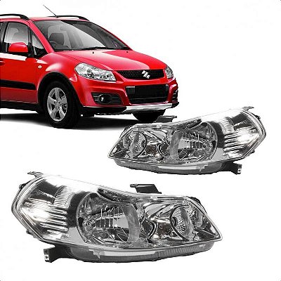 Farol sx4 suzuki de 2008 a 2015 lado esquerdo manual