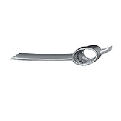 Moldura inferior para choque gol geração 3 volkswagen de 1999 a 2005 cromado para farol auxiliar par ponteira para choque