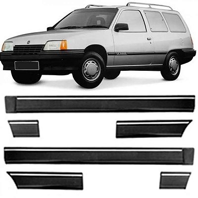Friso ipanema chevrolet de 1989 a 1998 lateral preto e cinza duas portas bicolor quatro peças