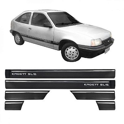 Friso kadett chevrolet de 1989 a 1998 lateral preto versão sle seis peças