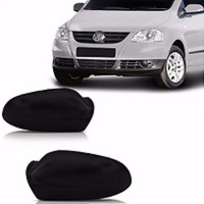 Capa de retrovisor fox crossfox spacefox volkswagen de 2004 a 2009 lado esquerdo preta