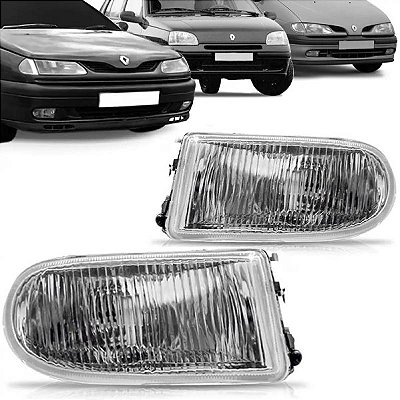 Farol auxiliar megane e scenic renault de 1996 a 1999 lado esquerdo cristal