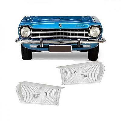 Lente corcel ford de 1973 a 1977 dianteira lado direito cristal acrílico