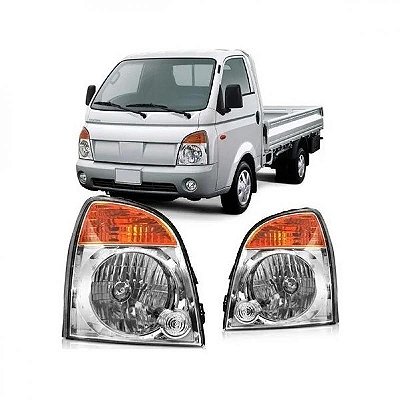 Farol hr hyundai de 2005 a 2012 lado esquerdo com pisca âmbar