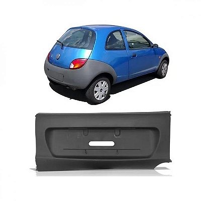 Para choque ka ford de 1996 a 2001 traseiro central preto sem pisca texturizado