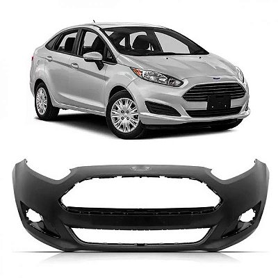 Para choque fiesta ford de 2013 a 2017 dianteiro preto liso sedã mexicano