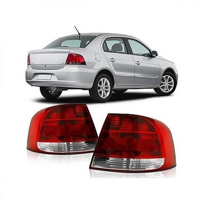 Lanterna voyage volkswagen de 2008 a 2012 lado esquerdo traseira bicolor