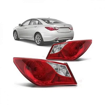 Lanterna sonata hyundai de 2011 a 2014 lado direito traseira de canto sem LED