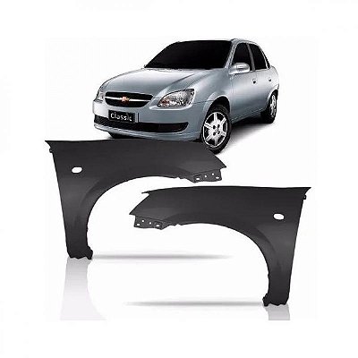 Para lama corsa classic chevrolet de 2010 a 2016 lado esquerdo com furo para pisca