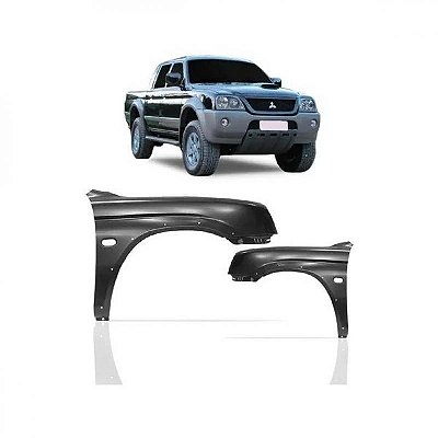 Para lama l200 sport e outdoor mitsubishi de 2004 a 2012 lado direito com furo