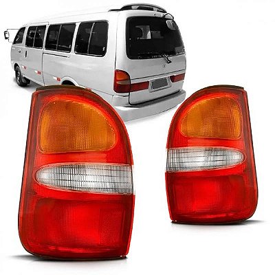Lanterna besta kia de 1998 a 2004 traseira lado direito tricolor