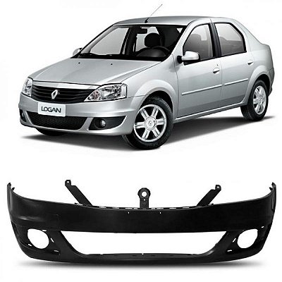 Para choque logan renault de 2011 a 2013 dianteiro com furo