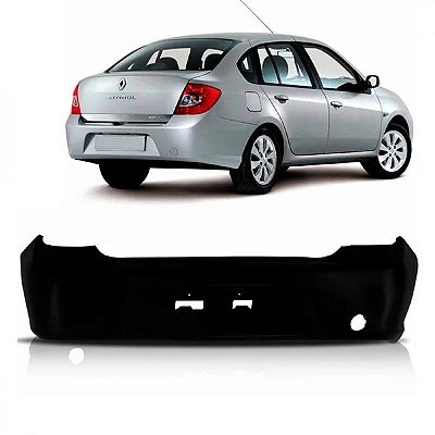 Para choque symbol renault de 2009 a 2013 traseiro preto