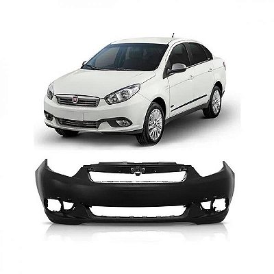 Para choque grand siena fiat de 2012 a 2022 dianteiro preto liso texturizado