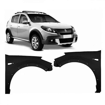 Para lama sandero stepway renault de 2008 a 2014 lado direito