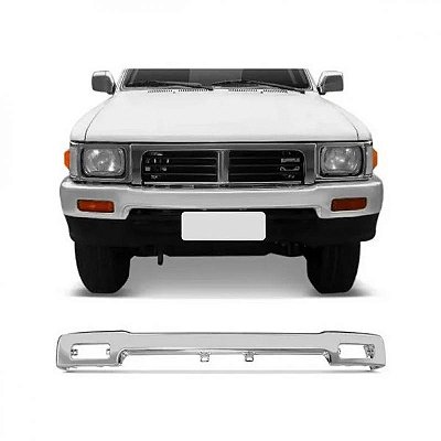 Para choque hilux toyota de 1992 a 2001 dianteiro cromado tração quatro por dois