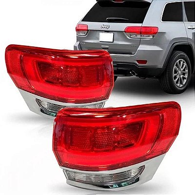 Lanterna grand cherokee jeep de 2014 a 2016 traseira lado esquerdo de canto limited e laredo