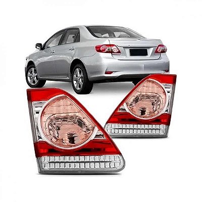 Lanterna corolla toyota de 2012 a 2013 traseira lado esquerdo da mala rosa de ré