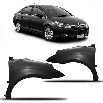 Para lama c4 citroën de 2008 a 2014 lado direito preto hatch e pallas