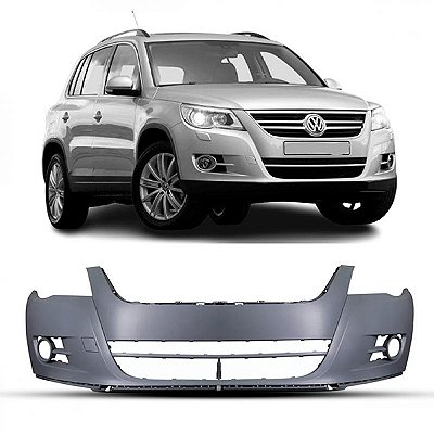 Para choque tiguan volkswagen de 2009 a 2011 dianteiro com acabamento em primer com furo e sem furo para esguicho