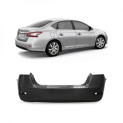 Para choque sentra nissan de 2014 a 2016 traseiro preto